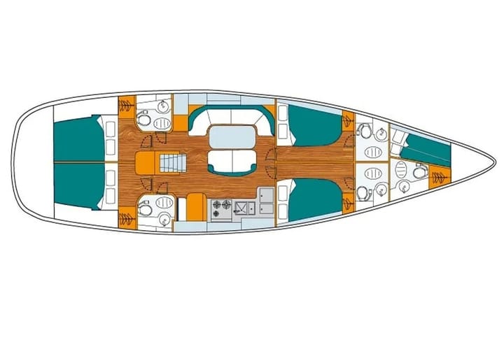 Beneteau  50 Kiralık Yelkenli (2000) - Marmaris | #10218 - 25