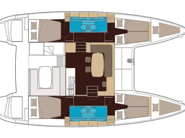  Catamaran Lagoon 400 S2 (2016) voor Charter - Capo d'Orlando | #11058 - 8