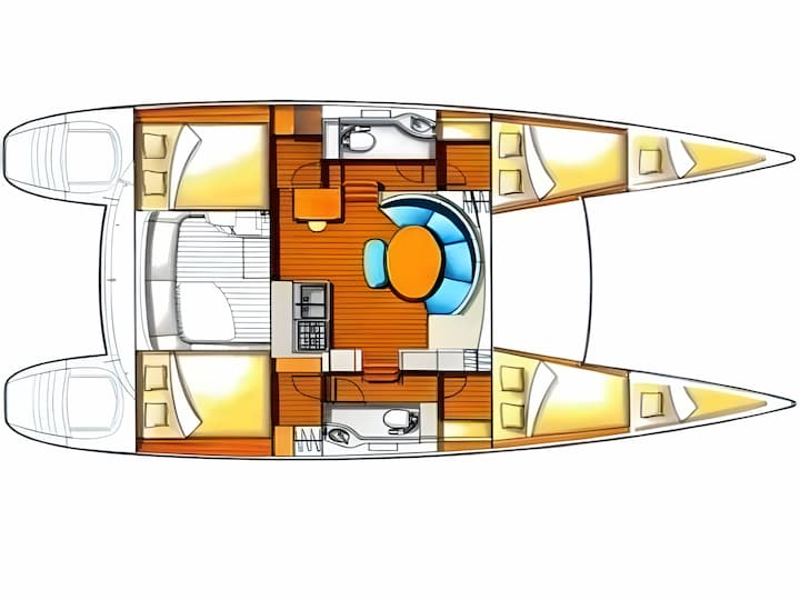 Palma de Mallorca 11.55 m Für Charter Katamaran — #11154 - 2