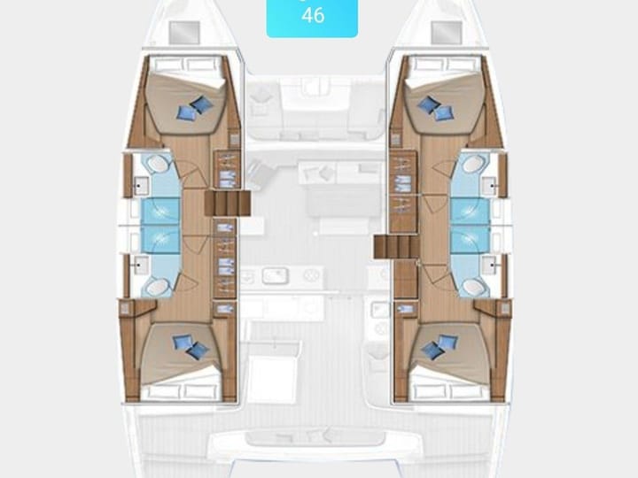 Porto Pollo 13.99 m For Charter Catamaran - #11203 - 6