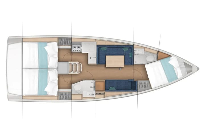 Voilier Jeanneau Sun Odyssey 380 (2022) pour Charter - Gocek | #11206 - 11