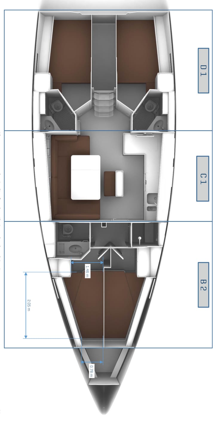 Marmaris 14.27 m For Charter Voilier - #11249 - 16