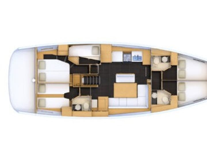  Zeilboot Jeanneau  54 (2019) voor Charter - Athene | #11416 - 11