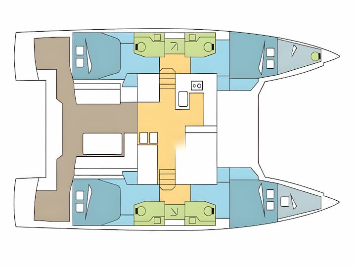 Capo d'Orlando 13.9 m Voor Charter Catamaran - #11610 - 2