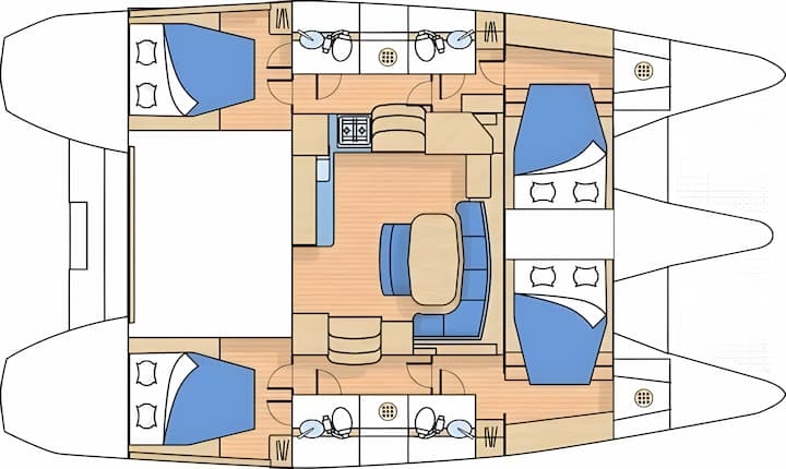  Catamarán Fountaine Pajot Venezia 42 (2014) para Charter - San Vicente | #11785 - 2