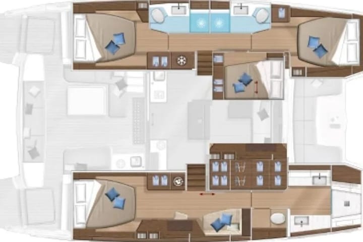  Catamaran Lagoon  50 (2019) voor Charter - Rhodos | #12945 - 35