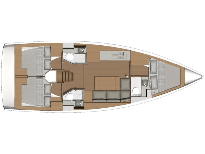 Sailboat Dufour 390 (2022) for Charter - Fethiye | #13399 - 24