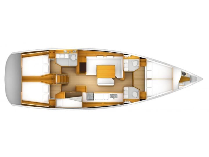  Zeilboot Jeanneau Sun Odyssey 519 (2020) voor Charter - Piso Livadi | #13493 - 3