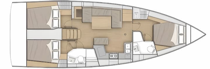  Barca a vela Beneteau Oceanis 40.1 (2021) per Noleggio, overcloccabile Arzon | #13657 - 2