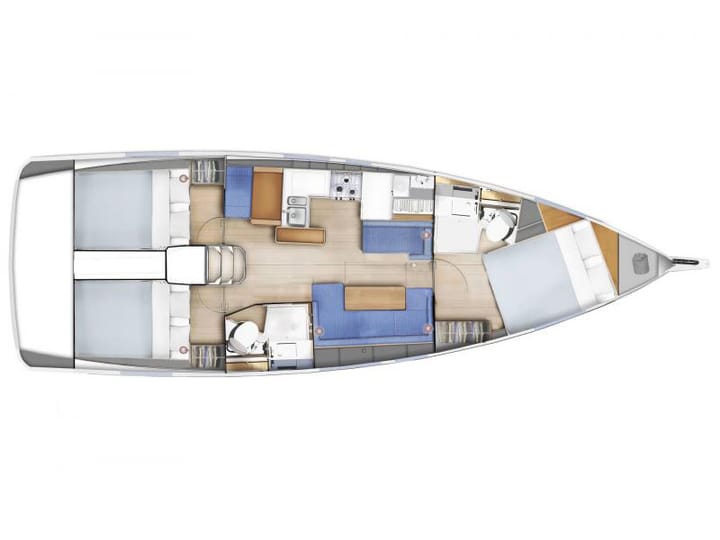 Sailboat Jeanneau Sun Odyssey 410 (2023) for Charter - Skiathos | #13735 - 3