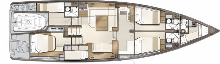 Jeanneau 60 Kiralık Yelkenli (2021) - Nea Peramos - Attica | #13792 - 2
