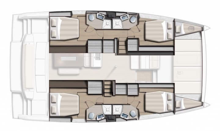 Athen 14.28 m Für Charter Katamaran — #14214 - 2