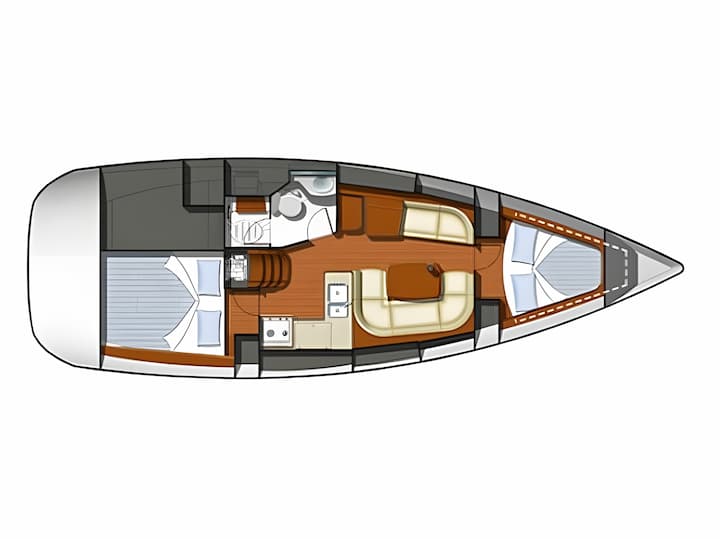 Voilier Jeanneau Sun Odyssey 36i (2009) pour Charter - Rhodes | #14294 - 2
