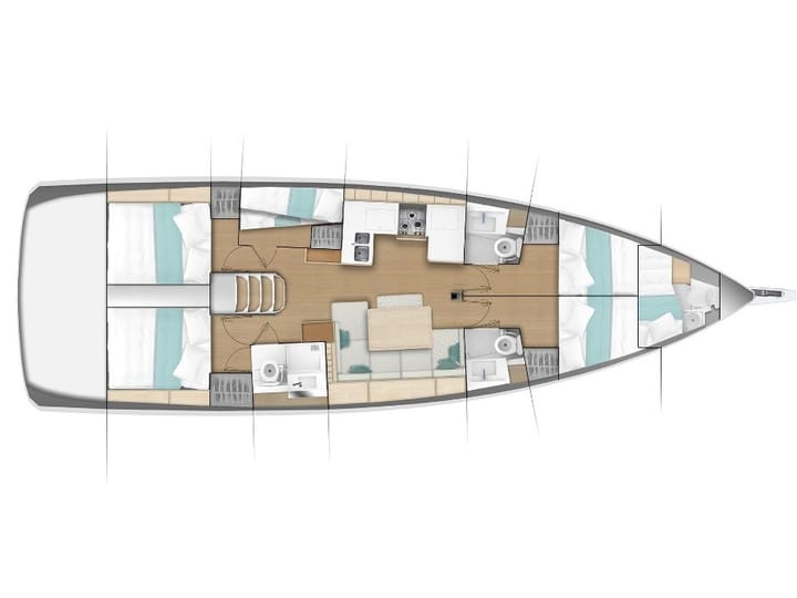 Voilier Jeanneau Sun Odyssey 490 (2020) pour Charter - Lavrion | #14992 - 24