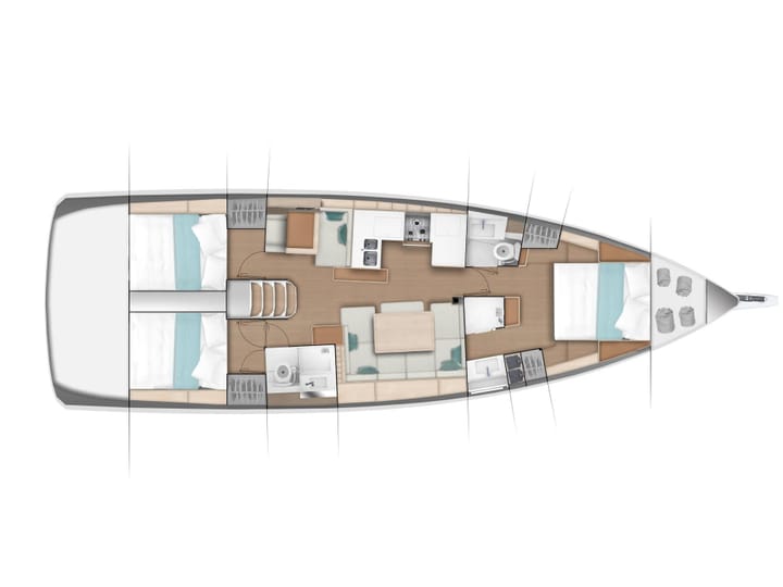 Sailboat Jeanneau Sun Odyssey 490 (2020) for Charter - Limassol | #15007 - 5