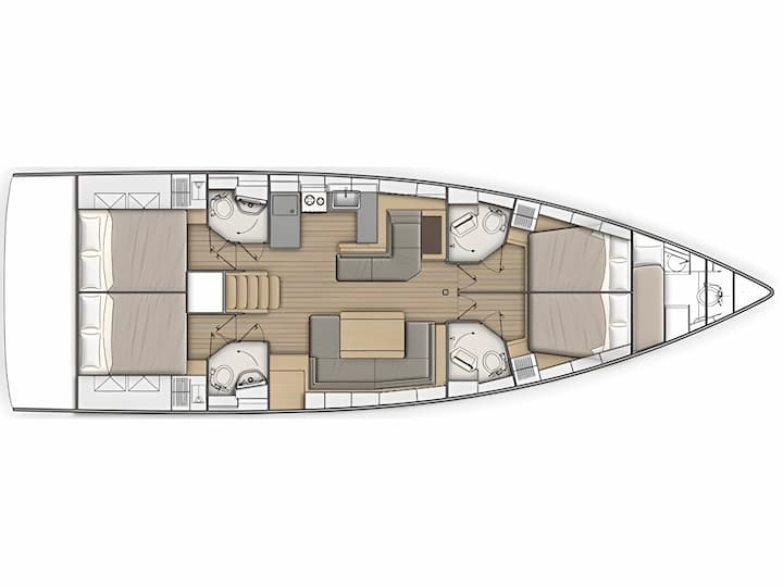 Gouvia 15.94 m Para Charter Velero - #15118 - 2