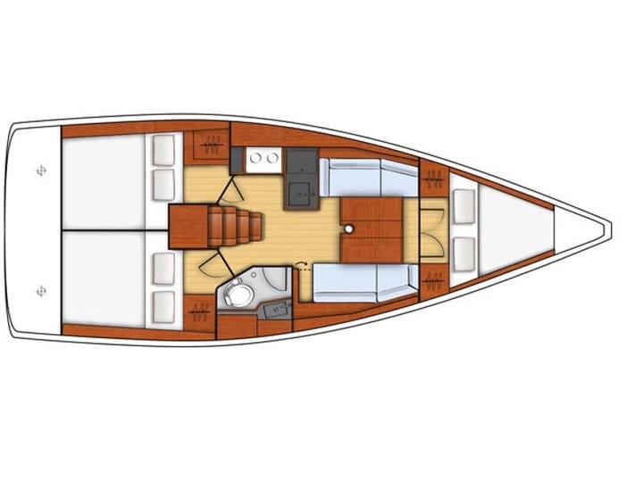 Puntone - Follonica 10.45 m Per noleggio Barca a vela - #15125 - 5