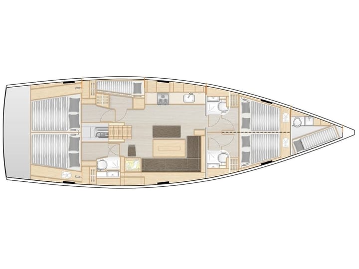 Sailboat Hanse  508 (2020) for Charter - Sami | #15242 - 20