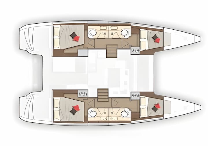 Athen 11.75 m Für Charter Katamaran — #15429 - 2