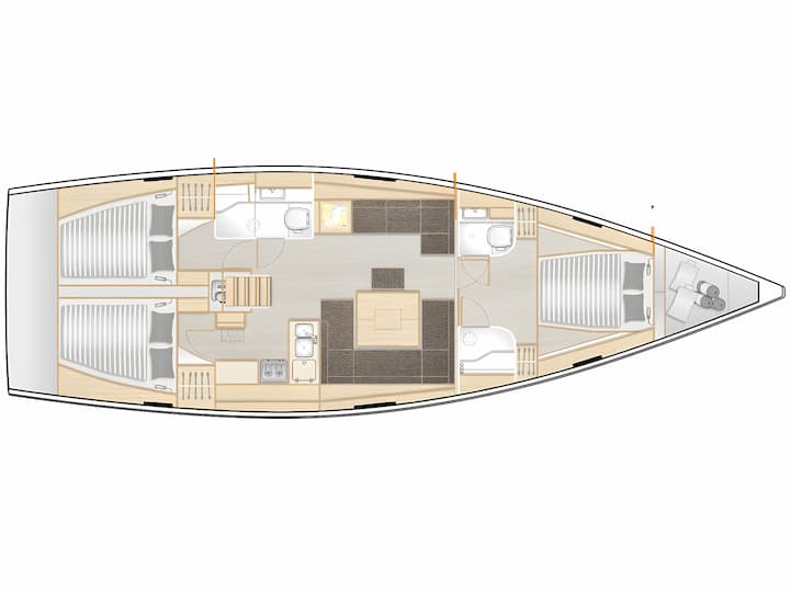 Sibenik 14.04 m Für Charter Segelboot — #15969 - 2