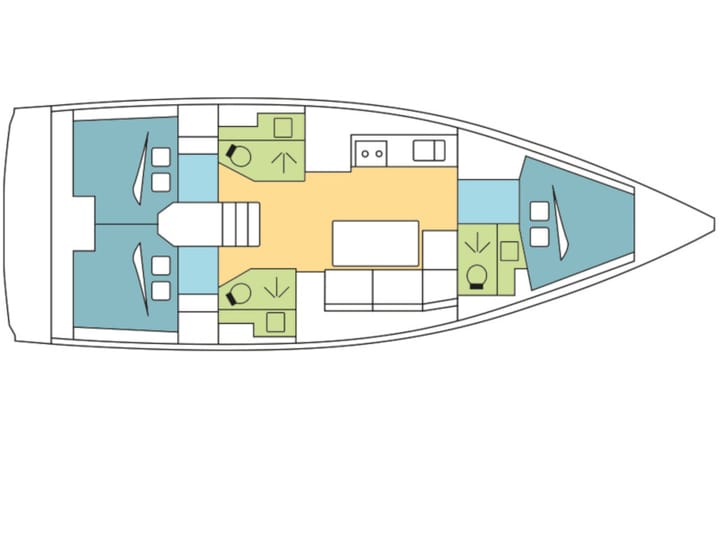 Sailboat Dufour  390 Grand Large (2020) for Charter - Athens | #16647 - 3