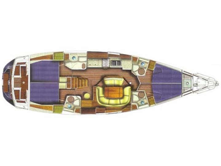  Zeilboot Jeanneau Sun Odyssey 49i (2009) voor Charter - Sivota | #16989 - 3