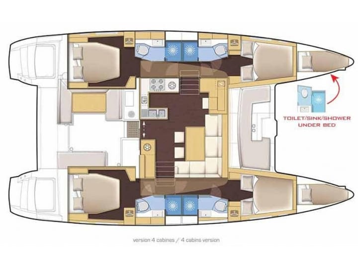 Zanzibar 13.99 m Per noleggio Catamarano - #17173 - 9