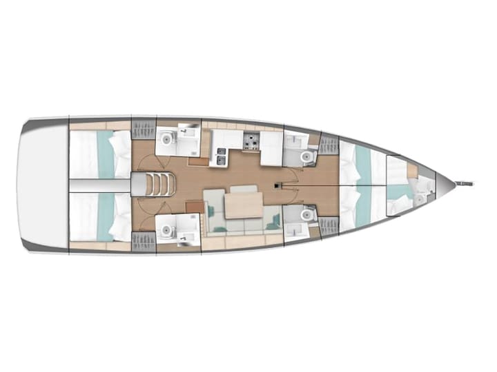 Voilier Jeanneau Sun Odyssey 490 (2022) pour Charter - Kos | #17195 - 79
