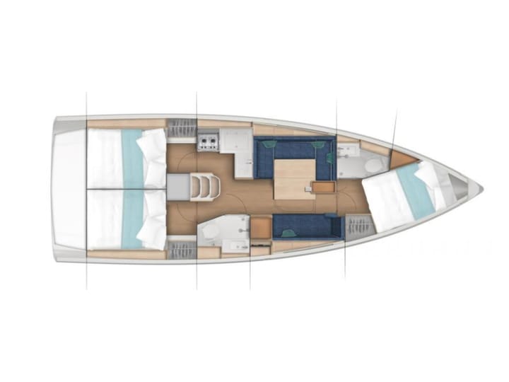 Sailboat Jeanneau Sun Odyssey 380 (2023) for Charter - Castiglioncello | #17242 - 15