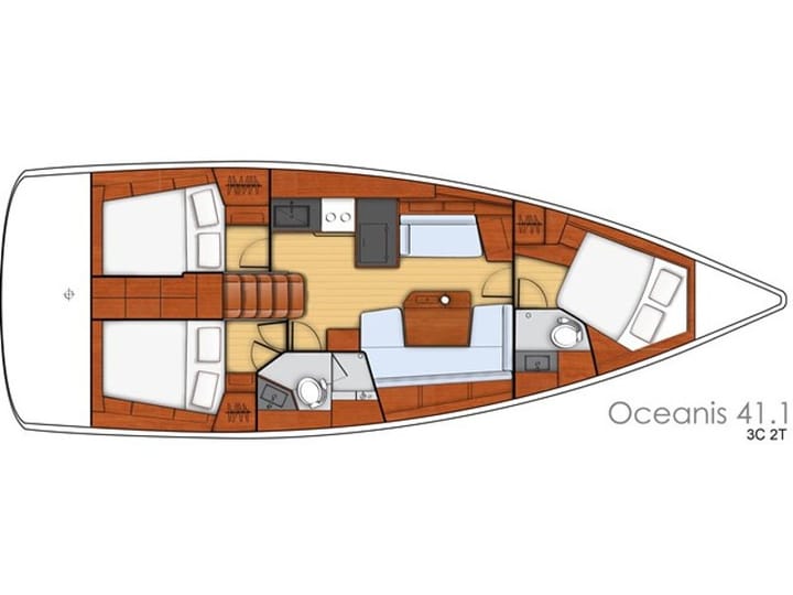 Sailboat Beneteau Oceanis 41.1 (2020) for Charter - Lefkada | #17266 - 14