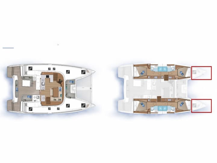 Capo d'Orlando 13.99 m Per noleggio Catamarano - #17498 - 23