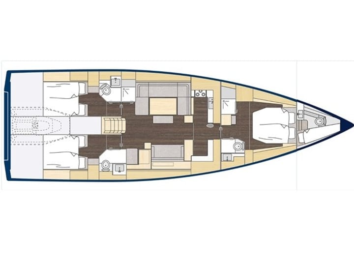 Gouvia 16.69 m Per noleggio Barca a vela - #17721 - 21