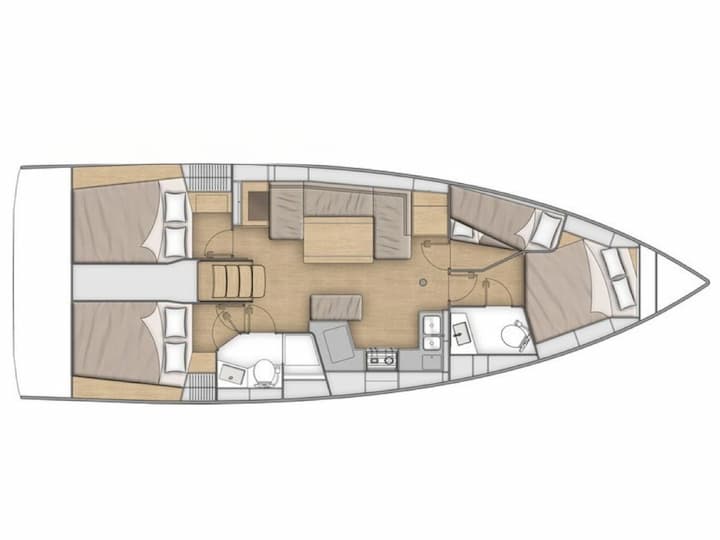 Olbia 12.43 m Per noleggio Barca a vela - #17740 - 24