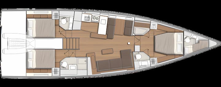 Voilier Beneteau Oceanis 54 (2022) pour Charter - Seget Donji | #17858 - 2