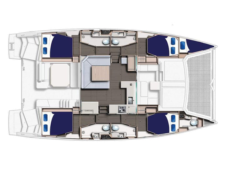  Catamaran Leopard  45 (2019) voor Charter - Antigua | #18256 - 9
