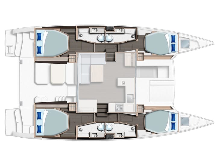 Gouvia 12.67 m For Charter Catamaran - #18319 - 10
