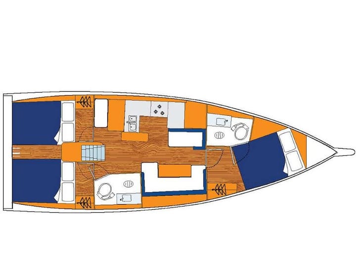 Sailboat Jeanneau Sun Odyssey 410 (2022) for Charter - Corfu | #18380 - 5