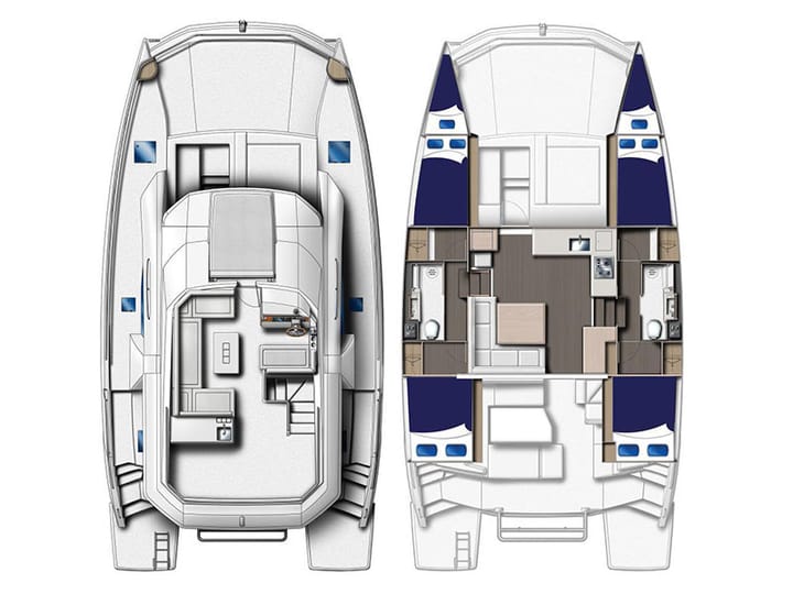 Le Pirée 13 m For Charter Catamaran - #1843 - 5