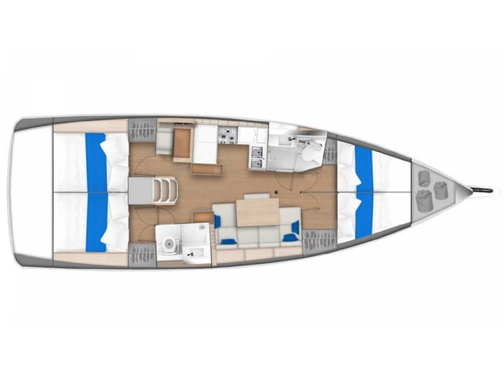 Jeanneau Sun Odyssey 440 Kiralık Yelkenli (2023) - St. George's | #18450 - 9