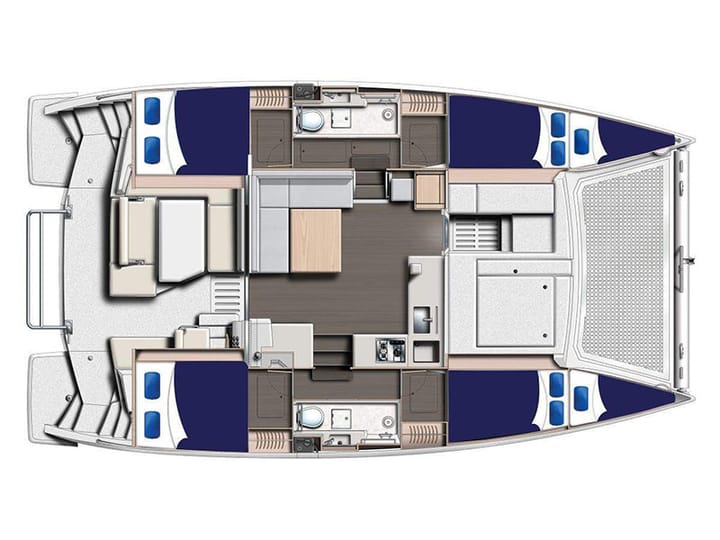  Catamaran Leopard  40 (2018) voor Charter - Piraeus | #1847 - 10