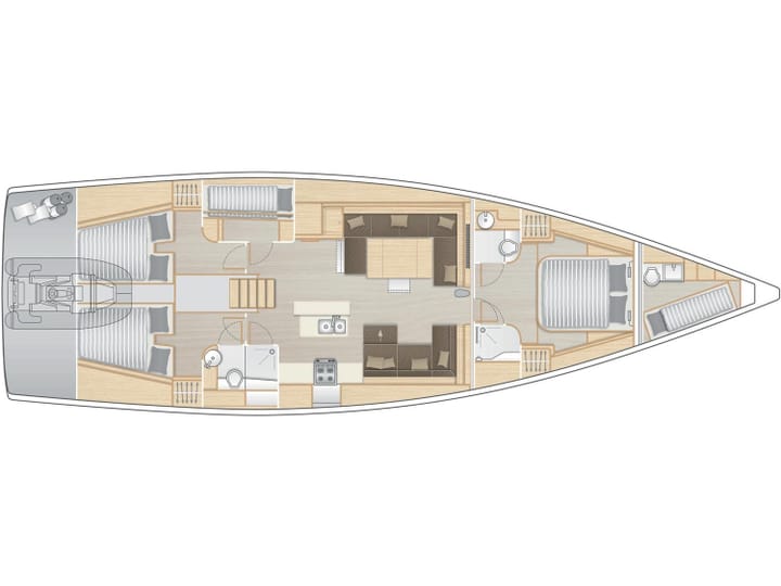 Hanse  588 Kiralık Yelkenli (2017) - Puntone - Follonica | #18533 - 7