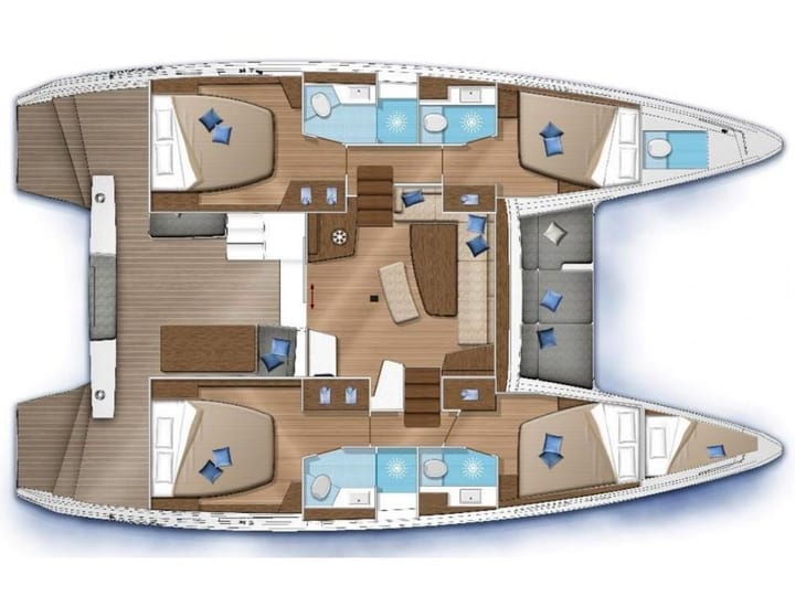 Mykonos 12.94 m For Charter Catamaran - #18728 - 4