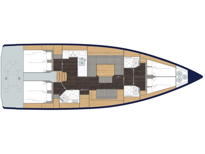  Zeilboot Bavaria  45 Cruiser (2023) voor Charter - Trogir | #19227 - 12