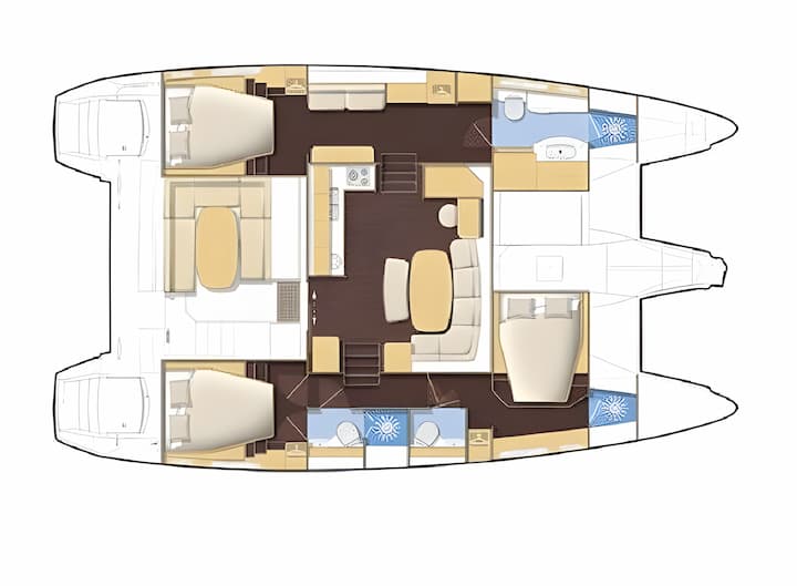 Rogoznica 12.61 m Für Charter Katamaran — #19423 - 2