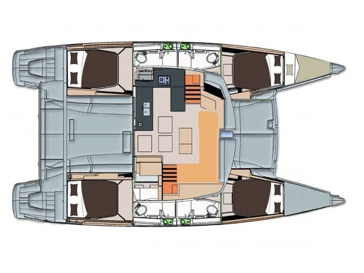 Catamaran Fountaine Pajot Helia 44 Evolution (2017) for Charter - Road Town | #19453 - 30