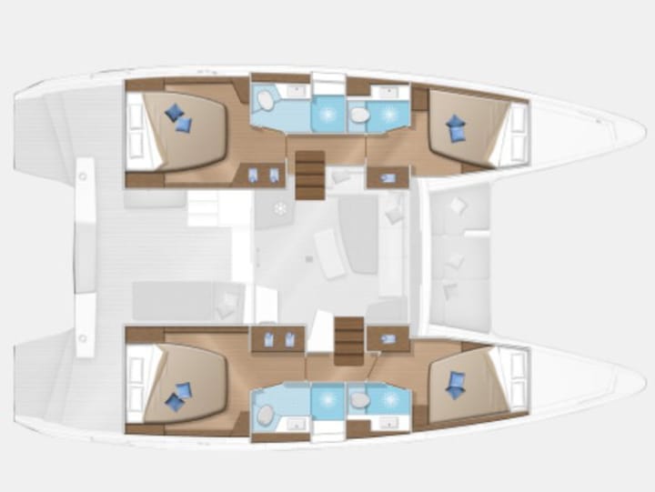 Puerto Aventuras, Quintana Roo 12.8 m Para Charter Catamarán - #19728 - 17