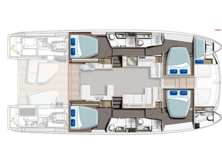 Cancún 15.65 m Für Charter Katamaran — #19734 - 81