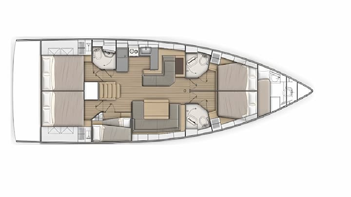 Barca a vela Beneteau Oceanis 51.1 (2018) per Noleggio, overcloccabile Gouvia | #19750 - 2
