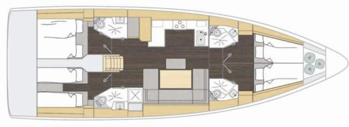 Gocek 14.91 m Voor Charter Zeilboot - #19959 - 18