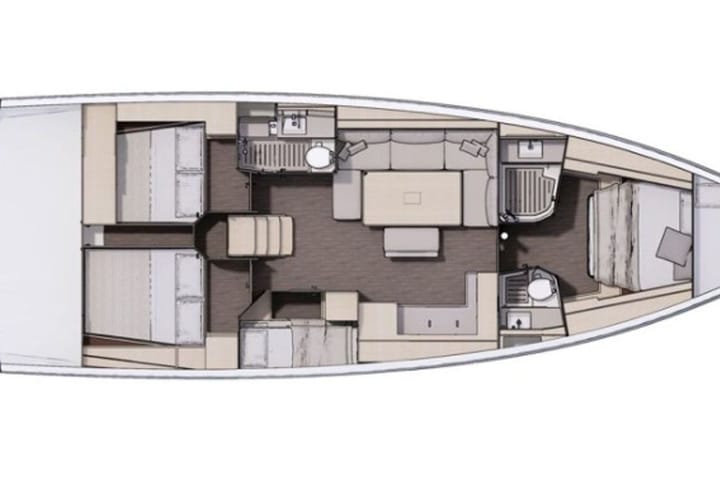 Sailboat Dufour 470 (2022) for Charter - Fethiye | #20031 - 29